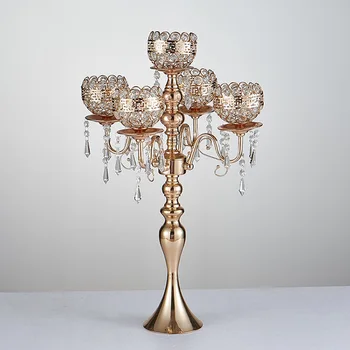85 cm height 5-arms metal Gold/ Silver candelabras with crystal pendants wedding candle holder Event centerpiece 10 pcs
85 cm height 5-arms metal Gold/ Silver candelabras with crystal pendants wedding candle holder Event centerpiece 10 pcs