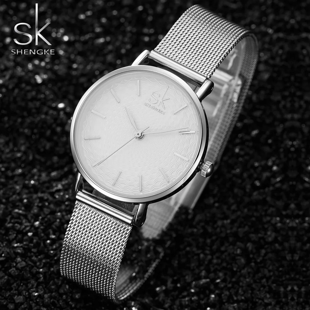 SK Ultra-thin Fashion Sliver Watch Mesh Stainless Steel Watch Women Top Brand Luxury Shengke Clock Women Wrist Watch Reloj Mujer
SK Ultra-thin Fashion Sliver Watch Mesh Stainless Steel Watch Women Top Brand Luxury Shengke Clock Women Wrist Watch Reloj Mujer