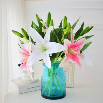 5pcs real touch lily artificial flower weeding living room birthday table home decoration accessories maison fake flower white
5pcs real touch lily artificial flower weeding living room birthday table home decoration accessories maison fake flower white