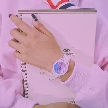 Fashion Trendy Women Wristwatch Health Silicone Bling Starry Sky Pattern Girls Student Unique Slim Quartz Watches Hours
Fashion Trendy Women Wristwatch Health Silicone Bling Starry Sky Pattern Girls Student Unique Slim Quartz Watches Hours