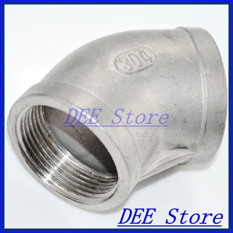 New 45 degree Elbow 1/4" Female Fitting 304 Stainless Steel Pipe Biodiesel Degree NPT NEW
New 45 degree Elbow 1/4" Female Fitting 304 Stainless Steel Pipe Biodiesel Degree NPT NEW