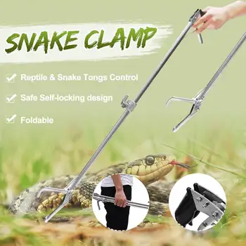 Foldable Reptile Snake Tongs Stick Grabber Foldable Catcher Wide Jaw Tool Heavy Duty Pest Control Products 120/100/75cm
Foldable Reptile Snake Tongs Stick Grabber Foldable Catcher Wide Jaw Tool Heavy Duty Pest Control Products 120/100/75cm