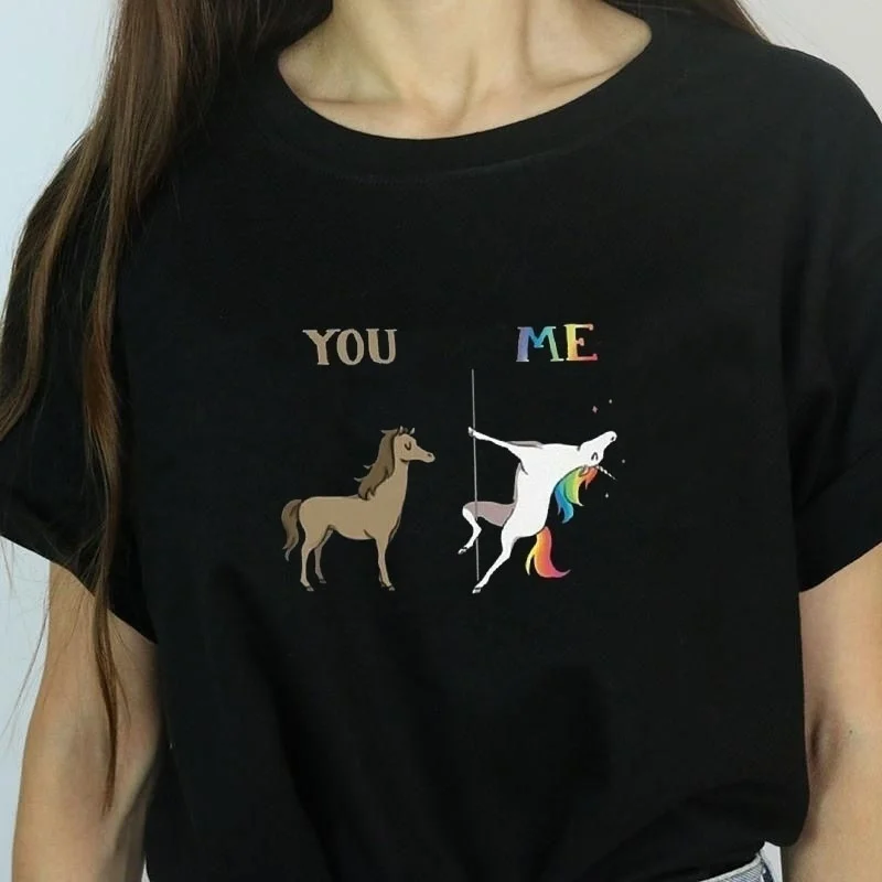 hahayule YF New You, Me - Pole Dancing Unicorn Women's T-shirt Cotton Short Sleeve Summer T Shirt Summer Fashion Women
hahayule YF New You, Me - Pole Dancing Unicorn Women's T-shirt Cotton Short Sleeve Summer T Shirt Summer Fashion Women