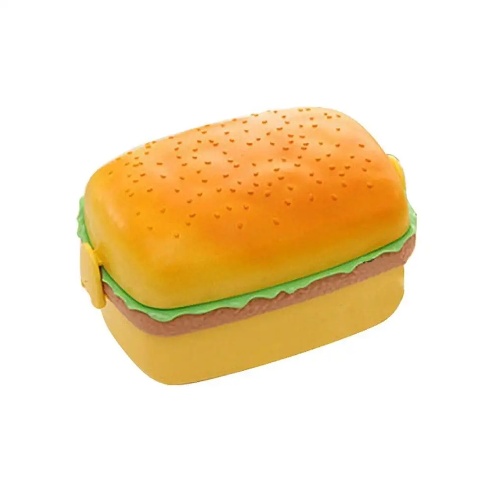 Cute Hamburger Double Tier Lunch Box for Breakfast Of Food Containers Children Primary School Tableware Lunch Box
Cute Hamburger Double Tier Lunch Box for Breakfast Of Food Containers Children Primary School Tableware Lunch Box