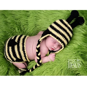 Bumblebee 0-3 months Infant Cute One Hundred Days Baby Wild Hand-knitted Baby Clothes Newborn Photography Props Wool Suit
Bumblebee 0-3 months Infant Cute One Hundred Days Baby Wild Hand-knitted Baby Clothes Newborn Photography Props Wool Suit