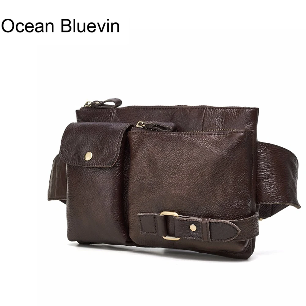OCEAN BLUEVIN New Genuine Leather Men Bag Messenger Vintage Men Waist Bag Leather Waist Pack Fanny Pack Bum Bag Money Belt Bag
OCEAN BLUEVIN New Genuine Leather Men Bag Messenger Vintage Men Waist Bag Leather Waist Pack Fanny Pack Bum Bag Money Belt Bag
