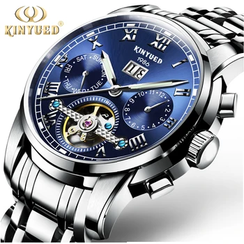 KINYUED Mens Automatic Mechanical Watches Stainless Steel Water Resist Men Wristwatch Business Dress Auto Date Relogio Dropship
KINYUED Mens Automatic Mechanical Watches Stainless Steel Water Resist Men Wristwatch Business Dress Auto Date Relogio Dropship