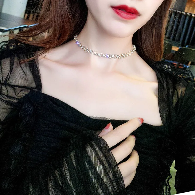 2019 Elegant Fashion Pearl Shiny Rhinestone Clavicle Chain Temperament Party Choker Necklace For Women Collares De Moda
2019 Elegant Fashion Pearl Shiny Rhinestone Clavicle Chain Temperament Party Choker Necklace For Women Collares De Moda