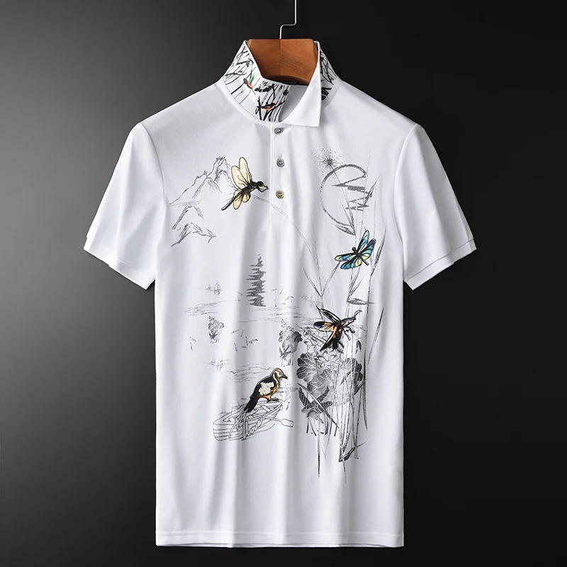 Minglu Pique Mens T-shirts Luxury Embroidery And Printed Short Sleeve Mens T-shirt Plus Size 4xl Summer Slim Fit Casual Man Tee
Minglu Pique Mens T-shirts Luxury Embroidery And Printed Short Sleeve Mens T-shirt Plus Size 4xl Summer Slim Fit Casual Man Tee
