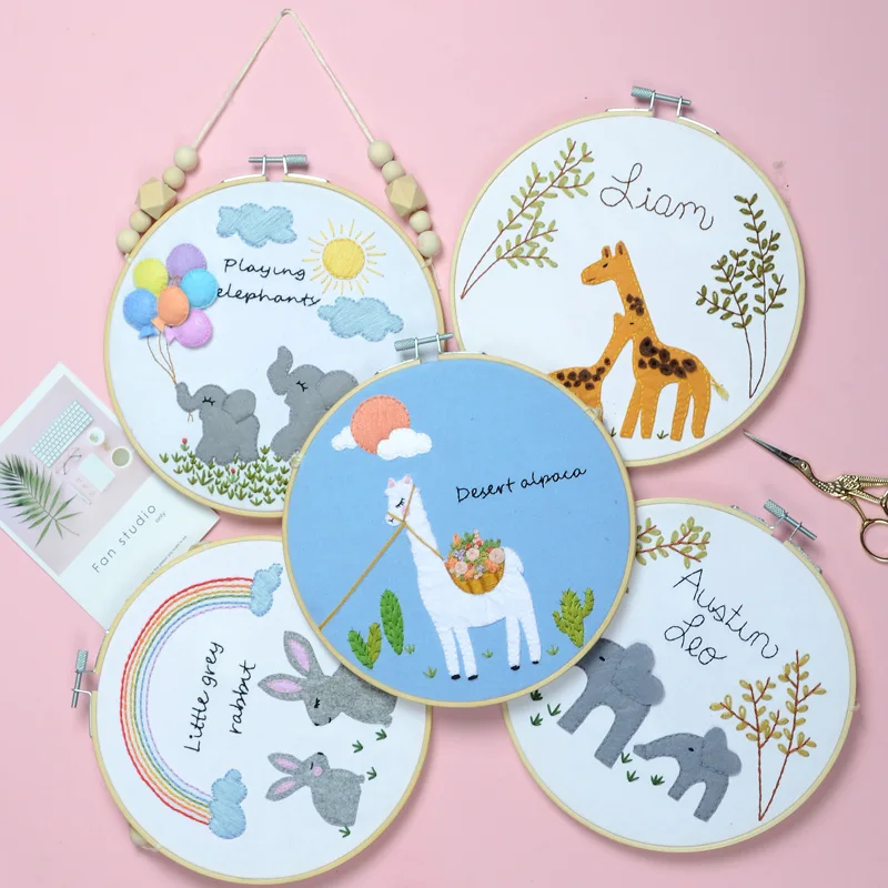 DIY Cartoon Embroidery Kits with Bamboo Hoop for Beginner Kids Needlework Cross Stitch Set Handmade Craft Sewing Art Home Decor
DIY Cartoon Embroidery Kits with Bamboo Hoop for Beginner Kids Needlework Cross Stitch Set Handmade Craft Sewing Art Home Decor
