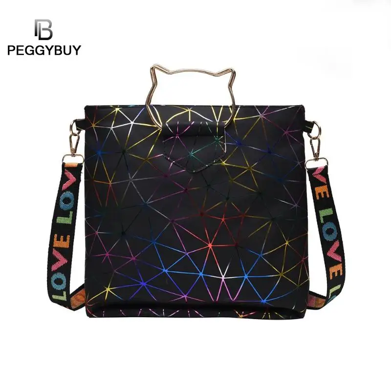 Women Laser Shoulder Bag Handbag Mini Shoulder Bag Cat Handbag Lnclined Shoulder Flap Women PU Leather Crossbody Bags
Women Laser Shoulder Bag Handbag Mini Shoulder Bag Cat Handbag Lnclined Shoulder Flap Women PU Leather Crossbody Bags