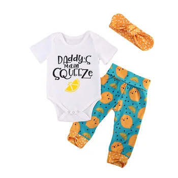 Baby Girl Short Sleeve Romper Pants Headbands 3pcs Outfits Clothing Set Newborn Baby Girls Clothes Sets
Baby Girl Short Sleeve Romper Pants Headbands 3pcs Outfits Clothing Set Newborn Baby Girls Clothes Sets