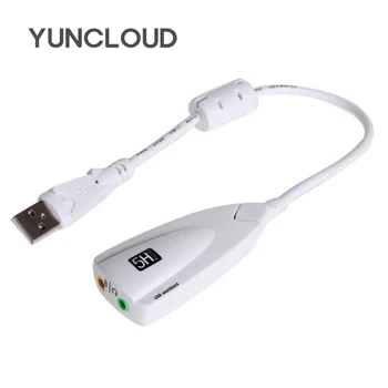 YUNCLOUD USB 2.0 Sound Card 5HV2 External 7.1 Channel Adapter with 3D Virtual Audio Headset Microphone 3.5mm Jack For Laptop
YUNCLOUD USB 2.0 Sound Card 5HV2 External 7.1 Channel Adapter with 3D Virtual Audio Headset Microphone 3.5mm Jack For Laptop