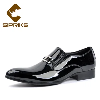 Sipriks Fashion Black Patent Leather Loafers For Men Pointed Toe Slip On Casual Leather Shoes Boss Business Office Gents Suit 44
Sipriks Fashion Black Patent Leather Loafers For Men Pointed Toe Slip On Casual Leather Shoes Boss Business Office Gents Suit 44