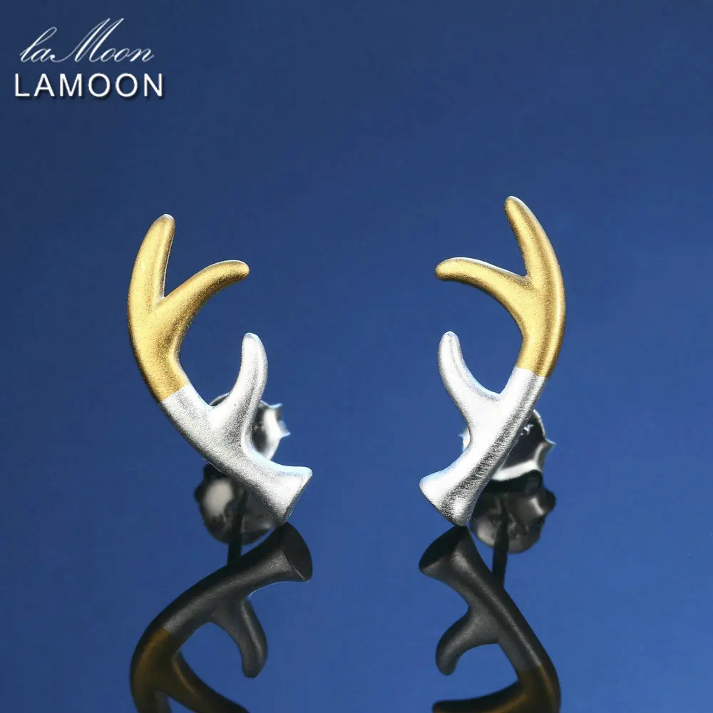 LAMOON 2017 New Real 925 Sterling Silver Stud Earrings for Women Girl Cute Animal Antlers Fine Jewelry Christmas Gift EY030
LAMOON 2017 New Real 925 Sterling Silver Stud Earrings for Women Girl Cute Animal Antlers Fine Jewelry Christmas Gift EY030