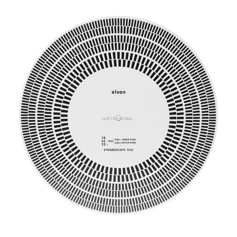 LP Vinyl Record Turntable Phono Tachometer Calibration Strobe Disc Stroboscope Mat 33 45 78 RPM
LP Vinyl Record Turntable Phono Tachometer Calibration Strobe Disc Stroboscope Mat 33 45 78 RPM