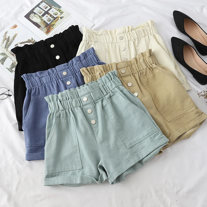 2019 Summer Women Elastic Waist Shorts Candy Color Korean Cotton Shorts With Pockets Causal Short Pants
2019 Summer Women Elastic Waist Shorts Candy Color Korean Cotton Shorts With Pockets Causal Short Pants