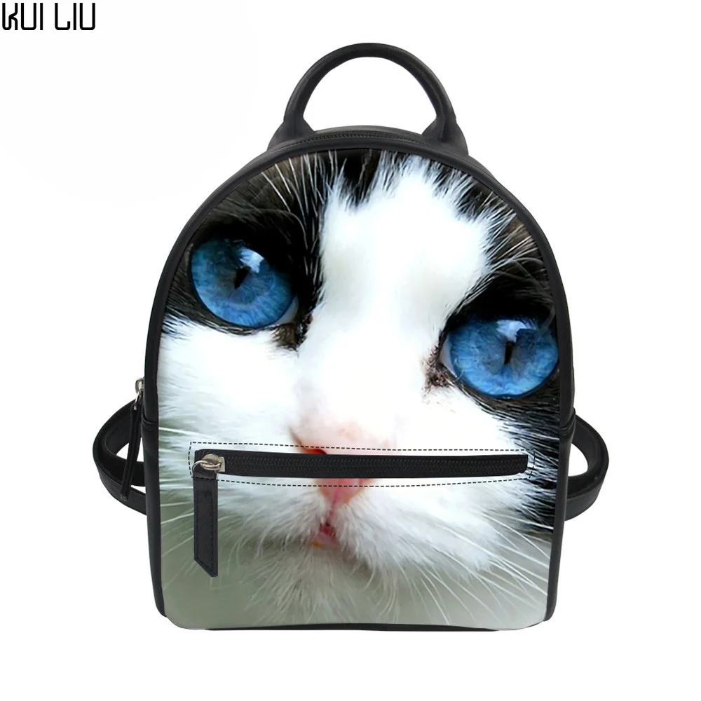 Customized 3D Cat Printing Backpacks Women Cute Animal Shoulder Backpack Feminine Small Day pack for Girls Kawaii PU Back Pack
Customized 3D Cat Printing Backpacks Women Cute Animal Shoulder Backpack Feminine Small Day pack for Girls Kawaii PU Back Pack