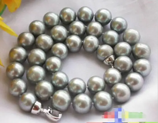 Free shipping hot sale Women Bridal Wedding Jewelry >> AA++ 17" 12mm ROUND GRAY FRESHWATER PEARL NECKLACE
Free shipping hot sale Women Bridal Wedding Jewelry >> AA++ 17" 12mm ROUND GRAY FRESHWATER PEARL NECKLACE