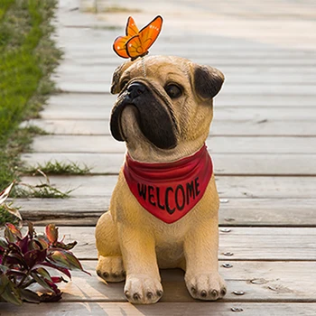 Outdoor Cute Resin Dog Figurines Crafts Villa Garden Ornaments Decoration Courtyard Park Welcome Sign Simulation Animals Statue
Outdoor Cute Resin Dog Figurines Crafts Villa Garden Ornaments Decoration Courtyard Park Welcome Sign Simulation Animals Statue
