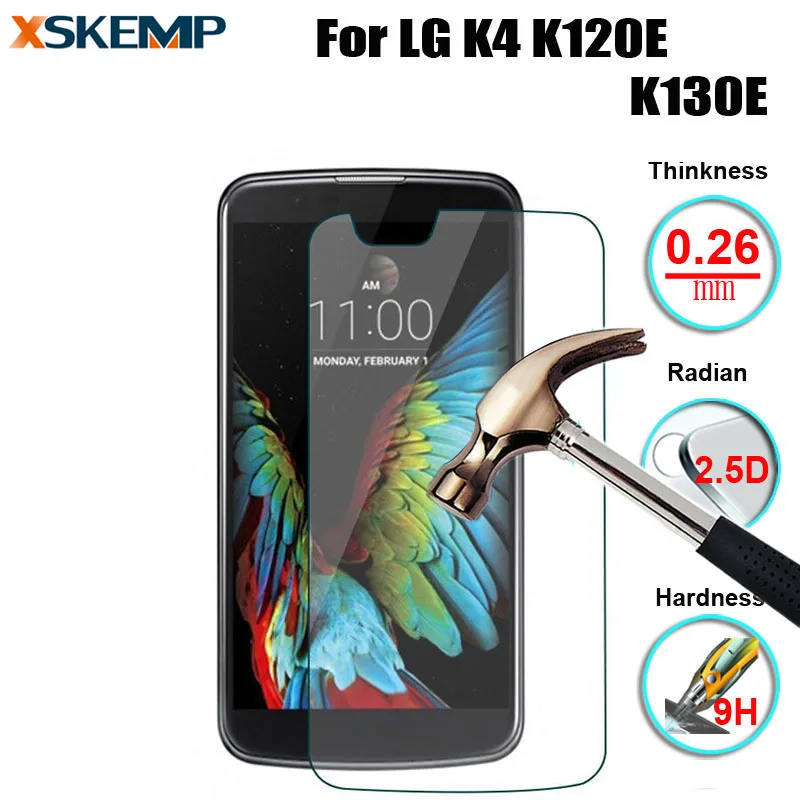 0.26mm Phone Screen Protector Anti-glare Explosion-Proof For LG K4 K120E K130 Scratch-Resistant 9H Hardness Tempered Glass Film
0.26mm Phone Screen Protector Anti-glare Explosion-Proof For LG K4 K120E K130 Scratch-Resistant 9H Hardness Tempered Glass Film