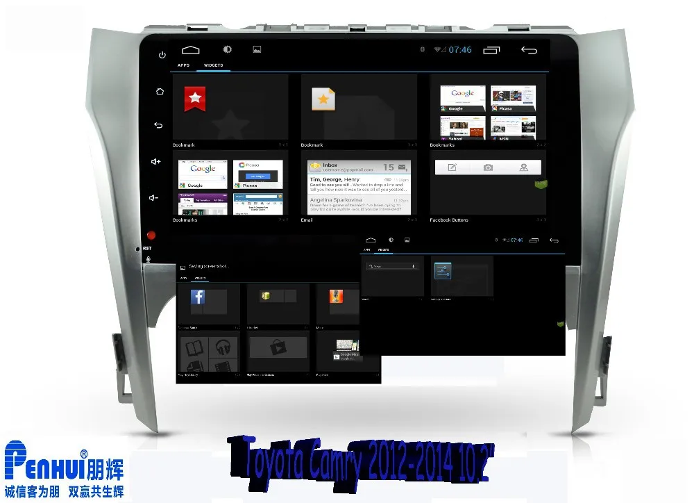 Toyota New Camry 2012-2014 widgets