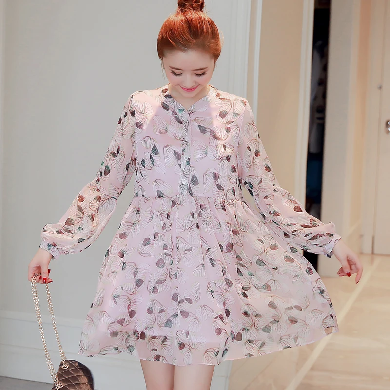 2017 New maternity spring fashion maternity clothes one-piece dress long-sleeve spring small Floral maternity dress maternity 
2017 New maternity spring fashion maternity clothes one-piece dress long-sleeve spring small Floral maternity dress maternity