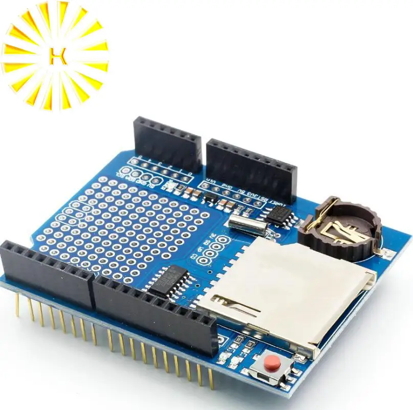 New Data Module Logging Shield SD Card Data Recorder Shield V1.0 For Arduino UNO SD Card 
New Data Module Logging Shield SD Card Data Recorder Shield V1.0 For Arduino UNO SD Card
