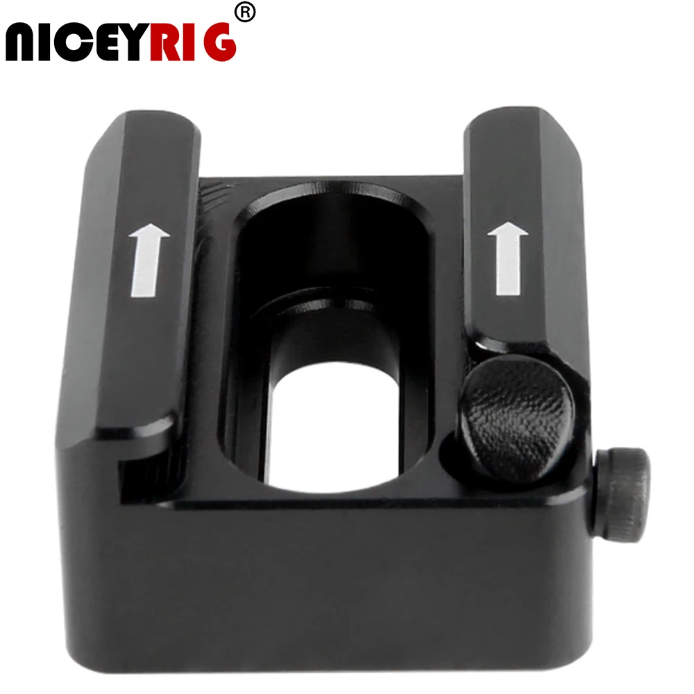 NICEYRIG Cold Shoe Mount with 1/4" Screw Spring Anti-off Button Shoe Bracket Hot Shoe Devices Flashlight EVF Monitor Microphone
NICEYRIG Cold Shoe Mount with 1/4" Screw Spring Anti-off Button Shoe Bracket Hot Shoe Devices Flashlight EVF Monitor Microphone