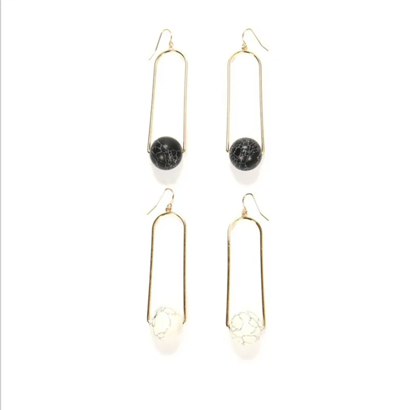 ENZE Free Shipping Fashion Women's New Jewelry Glass Ball Earrings Wild Beauties Accessories Girls Gifts | Украшения и