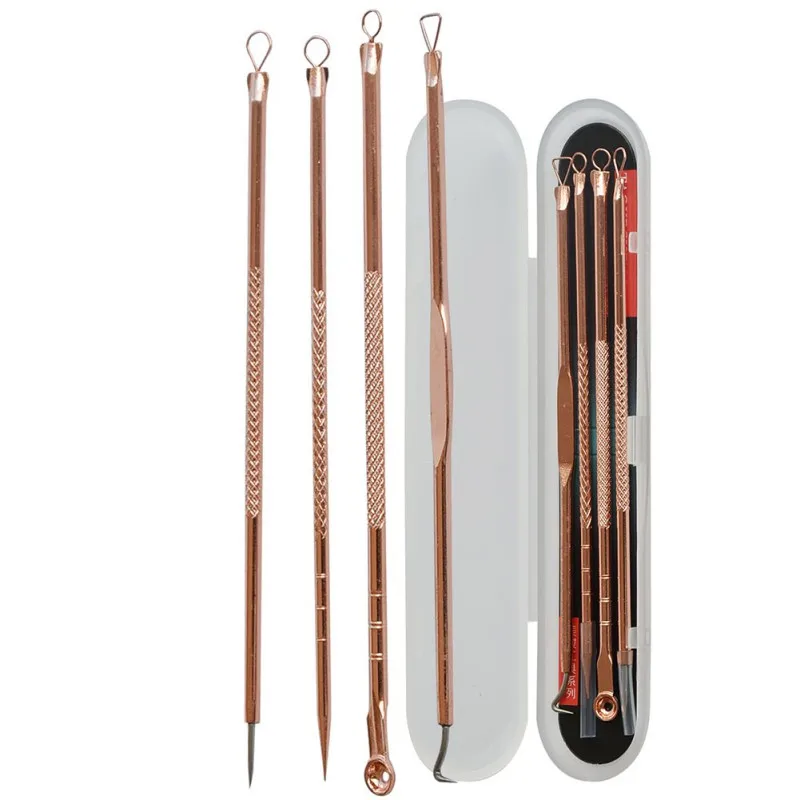 4Pcs Skin Care Tools Stainless Steel Pimple Needle Facial Cleaning Tool Double-Ended Needle Blackhead Remover Cosmetic Kit
4Pcs Skin Care Tools Stainless Steel Pimple Needle Facial Cleaning Tool Double-Ended Needle Blackhead Remover Cosmetic Kit