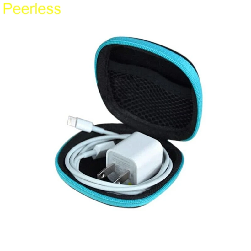 

Peerless Random color Clip Holder Clip Dispenser Bags Headphones Earphone Cable Earbuds Storage Pouch bag Desk Organizer