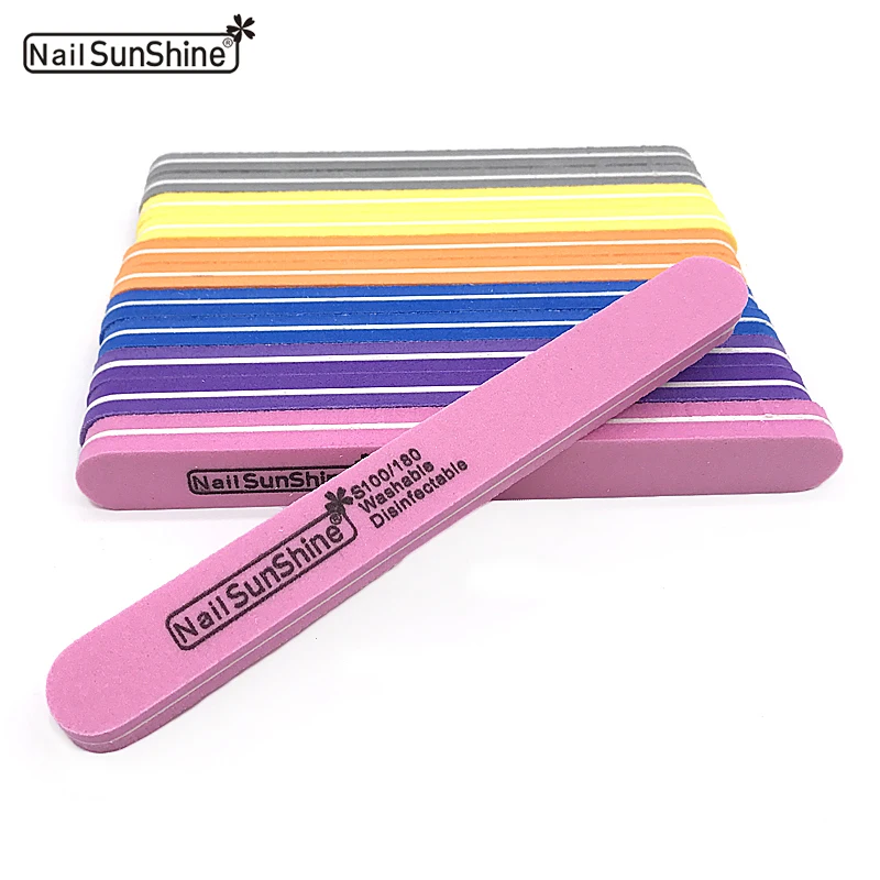 100pcs/set 100/180 Grits Nail File Colorful For Manicure Pedicure Files UV Gel Nail Polish DIY Double Side Sanding Nagel Vijlen 
100pcs/set 100/180 Grits Nail File Colorful For Manicure Pedicure Files UV Gel Nail Polish DIY Double Side Sanding Nagel Vijlen