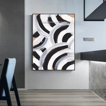 Black White Geometric Modern Abstract Oil Painting on Canvas Acrylic Quadros Cuadros Nordic Wall Art Pictures for living room
Black White Geometric Modern Abstract Oil Painting on Canvas Acrylic Quadros Cuadros Nordic Wall Art Pictures for living room