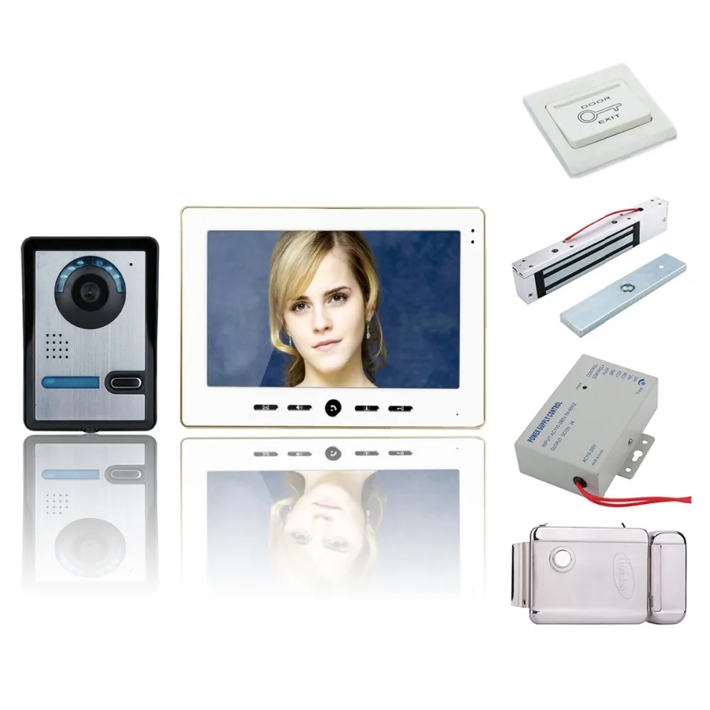 Home Security 10" Inch Video Door Phone Doorbell Intercom Kit 1-camera 1-monitor Night Vision+Electronic locks Set
Home Security 10" Inch Video Door Phone Doorbell Intercom Kit 1-camera 1-monitor Night Vision+Electronic locks Set