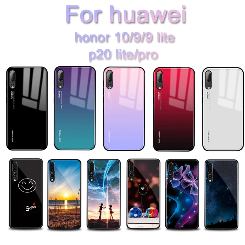 For Huawei Honor 9 Lite Tempered Glass Back Cover honor 10 Hard Case for huawei p20 pro light honer 9lite Soft TPU shell coque
For Huawei Honor 9 Lite Tempered Glass Back Cover honor 10 Hard Case for huawei p20 pro light honer 9lite Soft TPU shell coque