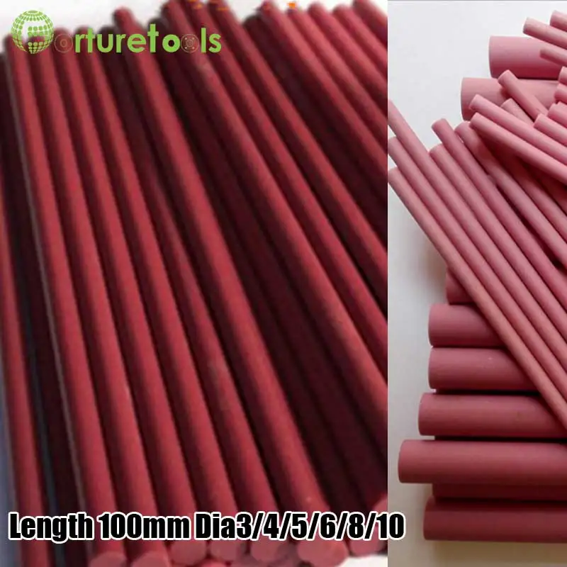5pcs round ruby stones for knife sharpening fine grinding red color whetstone abrasive stick 100mm length 3~10mm diameter MT033
5pcs round ruby stones for knife sharpening fine grinding red color whetstone abrasive stick 100mm length 3~10mm diameter MT033