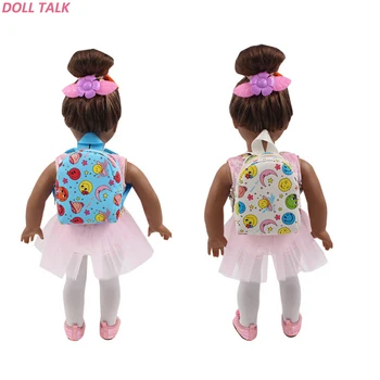 DOLL TALK 18 Inch American Doll Accessories Moon Sun Smiley Face Backpack Schoolbag Girl For Doll Birthday Gift
DOLL TALK 18 Inch American Doll Accessories Moon Sun Smiley Face Backpack Schoolbag Girl For Doll Birthday Gift