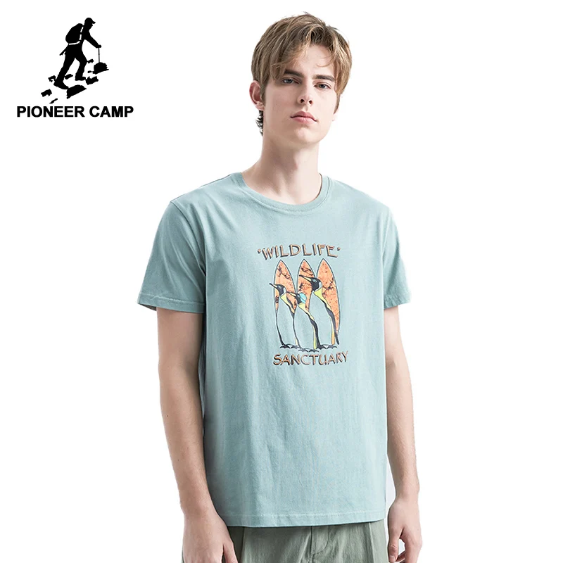 Pioneer Camp Men Penguin T Shirt Animal Graphic Pingu tshirt Green White Short Sleeve 100% Cotton Cool T Shirt Male ADT906219
Pioneer Camp Men Penguin T Shirt Animal Graphic Pingu tshirt Green White Short Sleeve 100% Cotton Cool T Shirt Male ADT906219