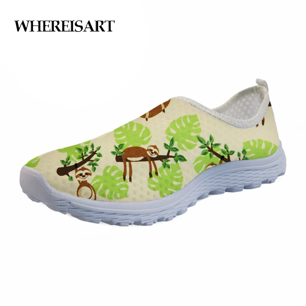 WHEREISART Loafers Woman Casual Women Flats Mesh Shoes Cute Cartoon Sloth Pattern Female Beach Lazy Shoes Light Ladies Shoes
WHEREISART Loafers Woman Casual Women Flats Mesh Shoes Cute Cartoon Sloth Pattern Female Beach Lazy Shoes Light Ladies Shoes