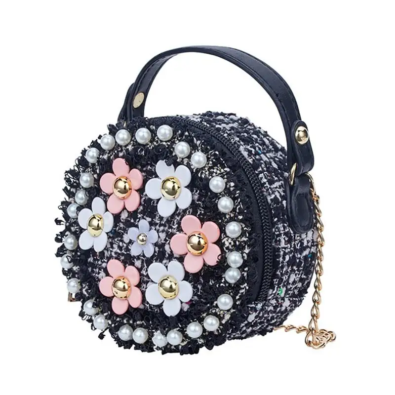 Flower Decoration Girls Bags Fashion Wild Shoulder Bags Portable Round Chain Diagonal Package Stylish Zipper Crossbody Bag
Flower Decoration Girls Bags Fashion Wild Shoulder Bags Portable Round Chain Diagonal Package Stylish Zipper Crossbody Bag