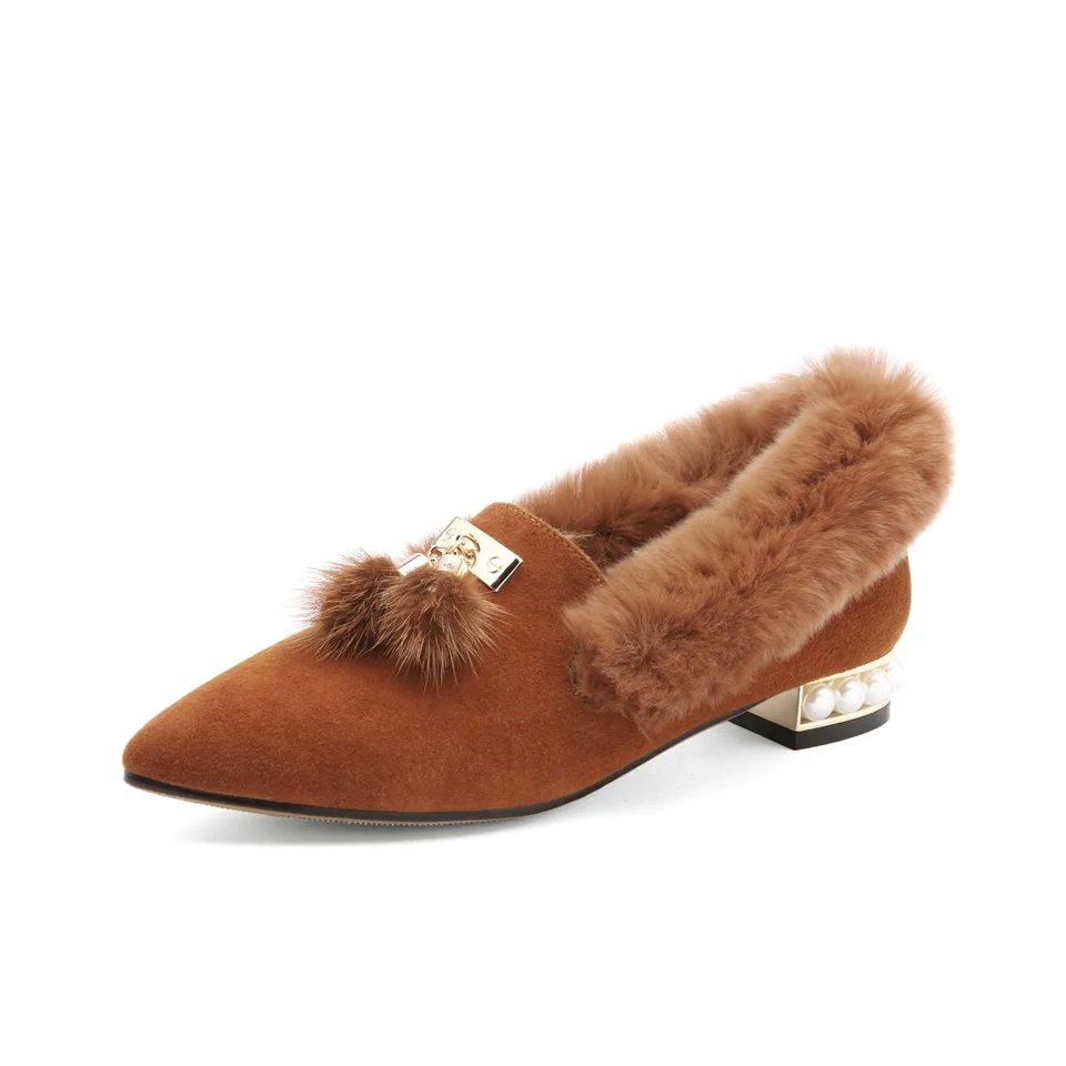 Autumn and winter fashion women's pumps high quality fluffy decorative warm fluffy women's shoes size 34-43
Autumn and winter fashion women's pumps high quality fluffy decorative warm fluffy women's shoes size 34-43