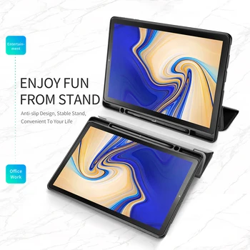 DUX DUCIS PU Leather Case for Samsung Galaxy TAB S4 Smart Protective Pencil Holder Cover for Samsung TAB S4 10.5 inch T830 T835
DUX DUCIS PU Leather Case for Samsung Galaxy TAB S4 Smart Protective Pencil Holder Cover for Samsung TAB S4 10.5 inch T830 T835