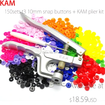 10 Colors 200 Sets Mixed KAM Branded T3 16 Luster Glossy Snap Buttons Snap Fastners With One KAM Button Press Tool Kit
10 Colors 200 Sets Mixed KAM Branded T3 16 Luster Glossy Snap Buttons Snap Fastners With One KAM Button Press Tool Kit