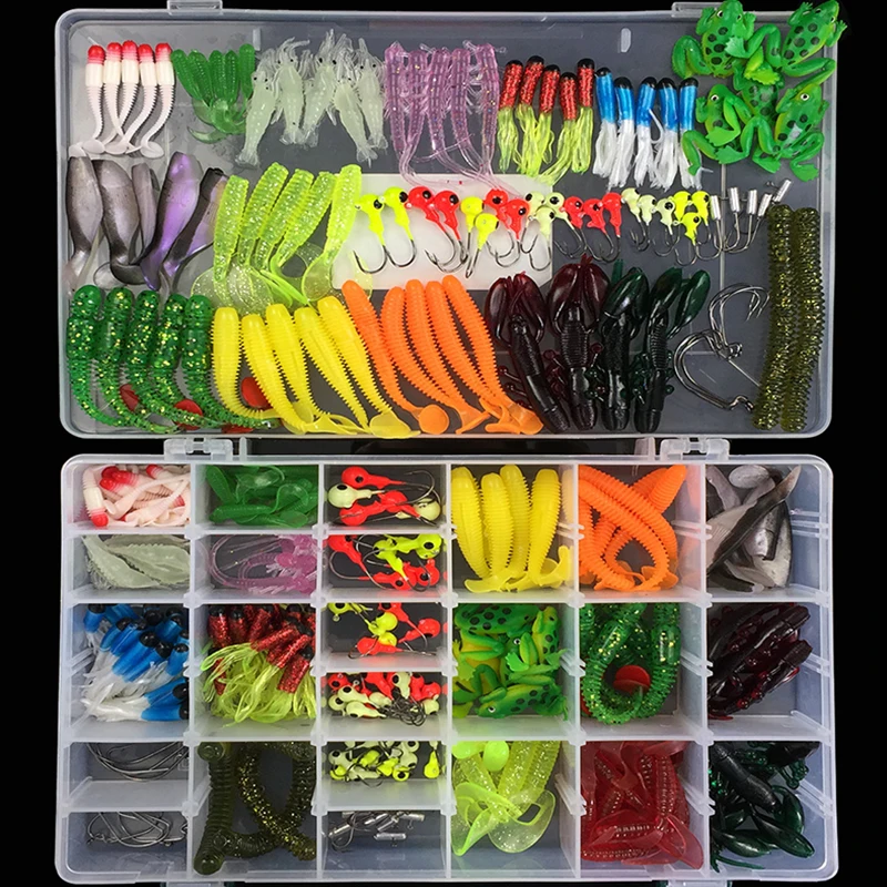 301 pcs Soft Lure Set Sea Fishing Tackle Fishing Lure Silicone Bait Soft Worm Shrimp Carp Fishing Accessories
301 pcs Soft Lure Set Sea Fishing Tackle Fishing Lure Silicone Bait Soft Worm Shrimp Carp Fishing Accessories