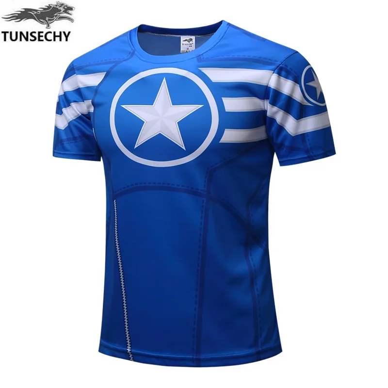 Captain America 1 new 2018 men's clothing summer short-sleeve rhombus pocket color block decoration casual male t-shirt
Captain America 1 new 2018 men's clothing summer short-sleeve rhombus pocket color block decoration casual male t-shirt