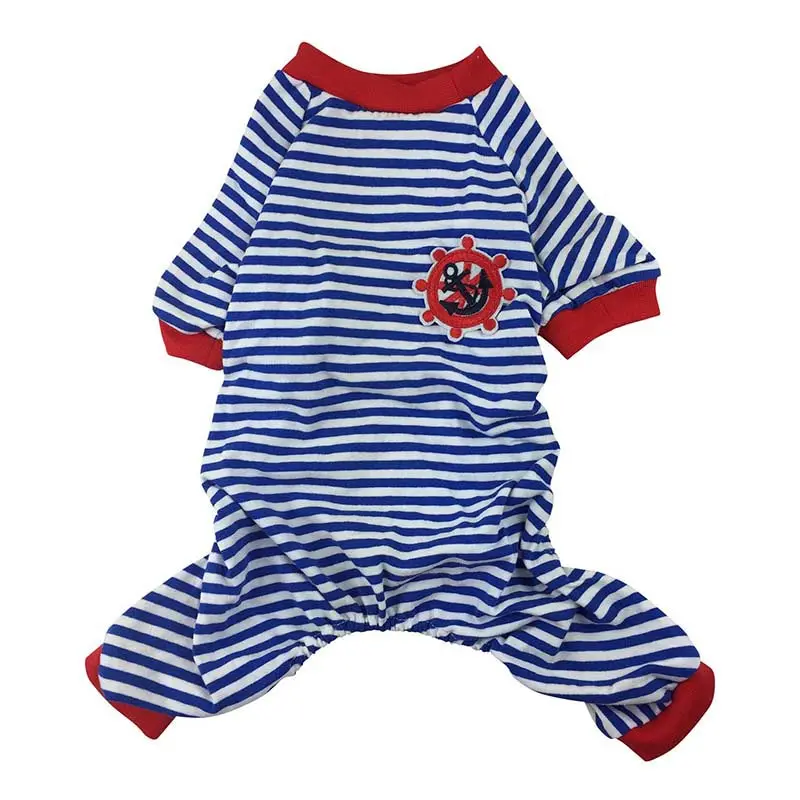 Pet Dog Cartoon Style Jumpsuit Striped Cotton Pajamas Small Cachorro Jumpsuit Coat Outfit Clothes Hondenkleding
Pet Dog Cartoon Style Jumpsuit Striped Cotton Pajamas Small Cachorro Jumpsuit Coat Outfit Clothes Hondenkleding