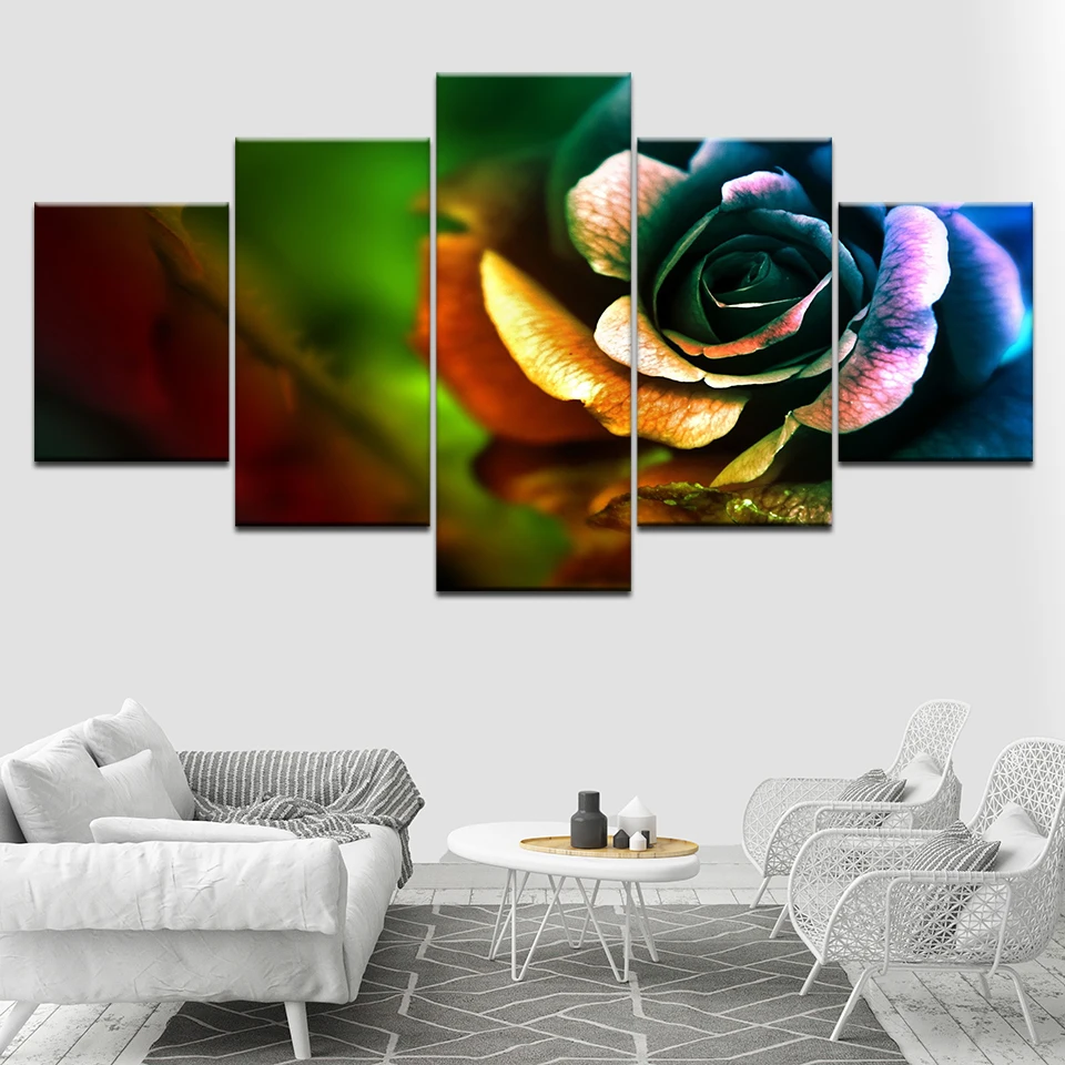 Canvas Painting Colorful Roses DIY Wall Art Pictures 5 Pieces Modular Wallpapers Poster Framework Print for living room Decor
Canvas Painting Colorful Roses DIY Wall Art Pictures 5 Pieces Modular Wallpapers Poster Framework Print for living room Decor