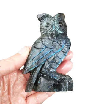 Natural Crystal Figurine Handmade Natural Stone Labradorite Healing Reiki Mini Owl Figurine for Home Decora Owl Statue 7-10cm
Natural Crystal Figurine Handmade Natural Stone Labradorite Healing Reiki Mini Owl Figurine for Home Decora Owl Statue 7-10cm