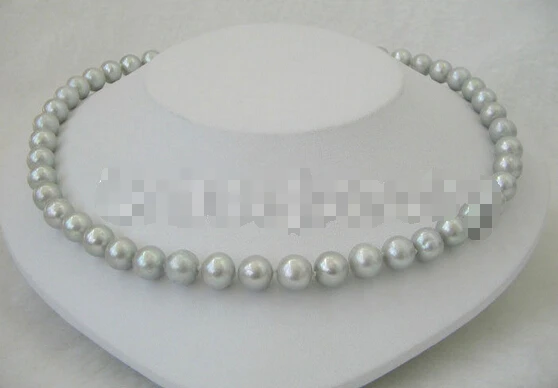 DD Wholesale FREE SHIPPING AAA+ 17" 10mm natural gray perfect round freshwater pearl necklace-14KGP gold clas
DD Wholesale FREE SHIPPING AAA+ 17" 10mm natural gray perfect round freshwater pearl necklace-14KGP gold clas